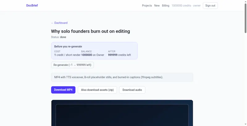 DocBrief screenshot 2