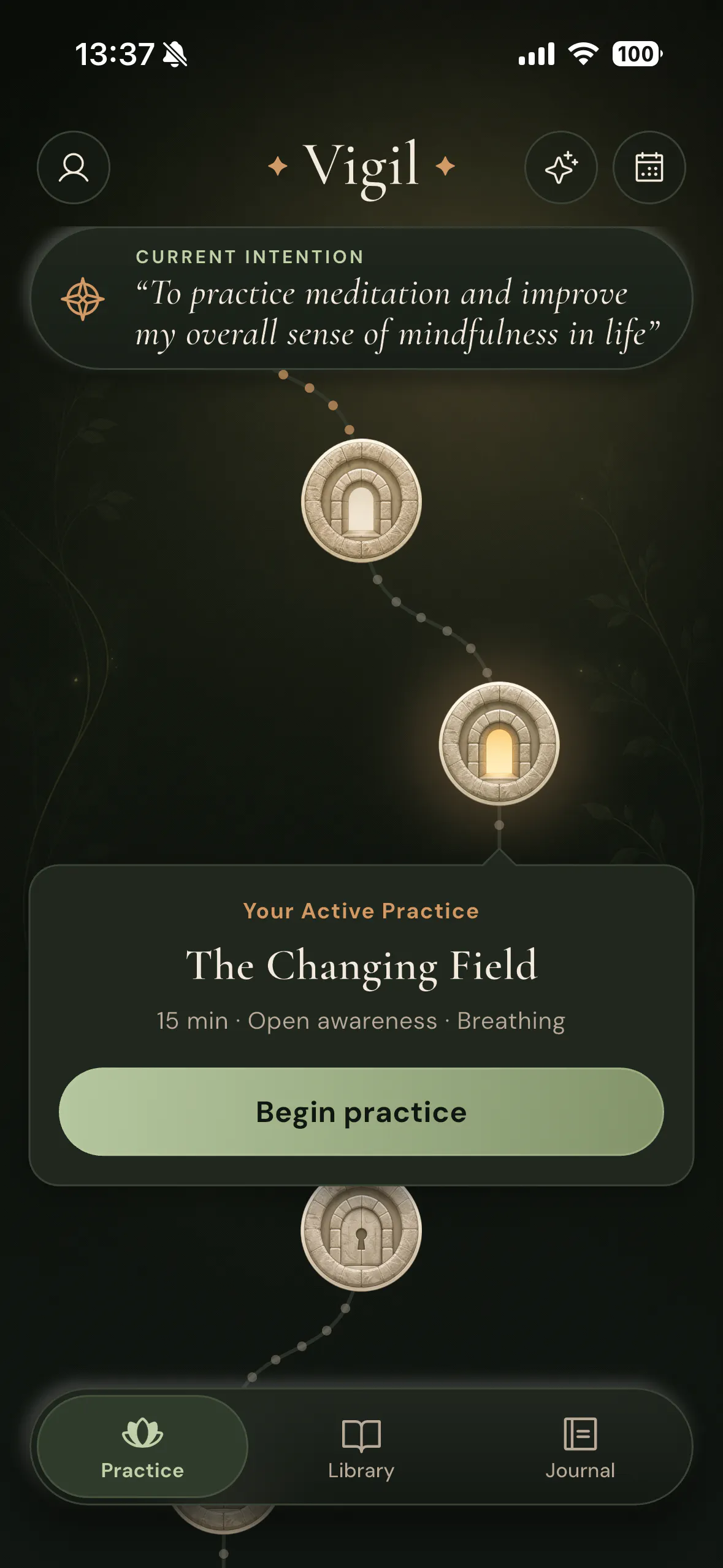 Vigil: Personal Meditations screenshot 1