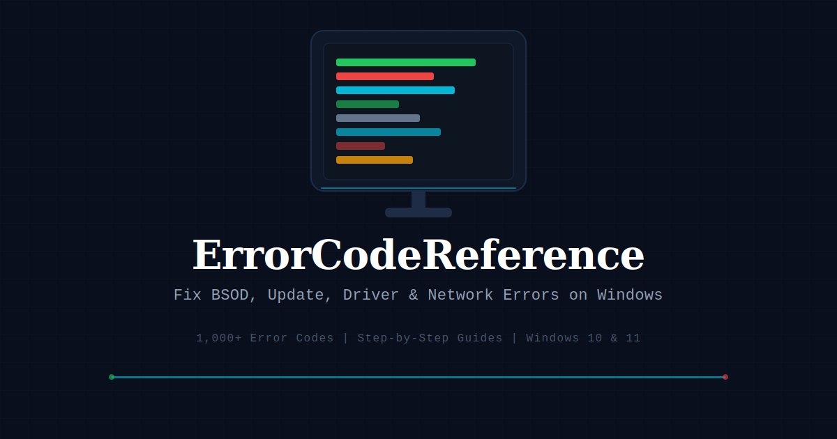 ErrorCodeReference gallery image