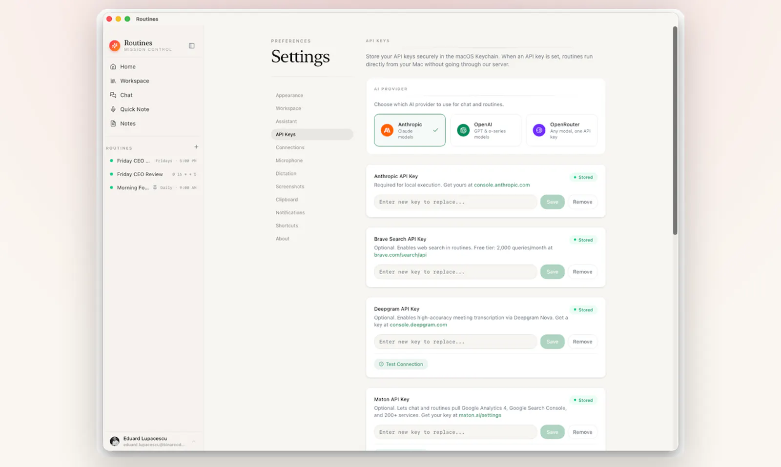 Routines screenshot 8