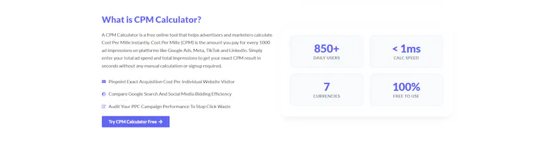 CPM Calculator screenshot 3
