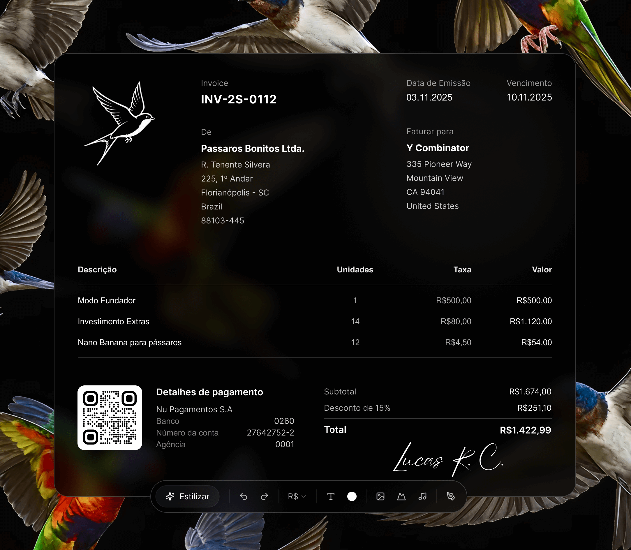 Elay - AI invoicing from prompt to paid gallery image