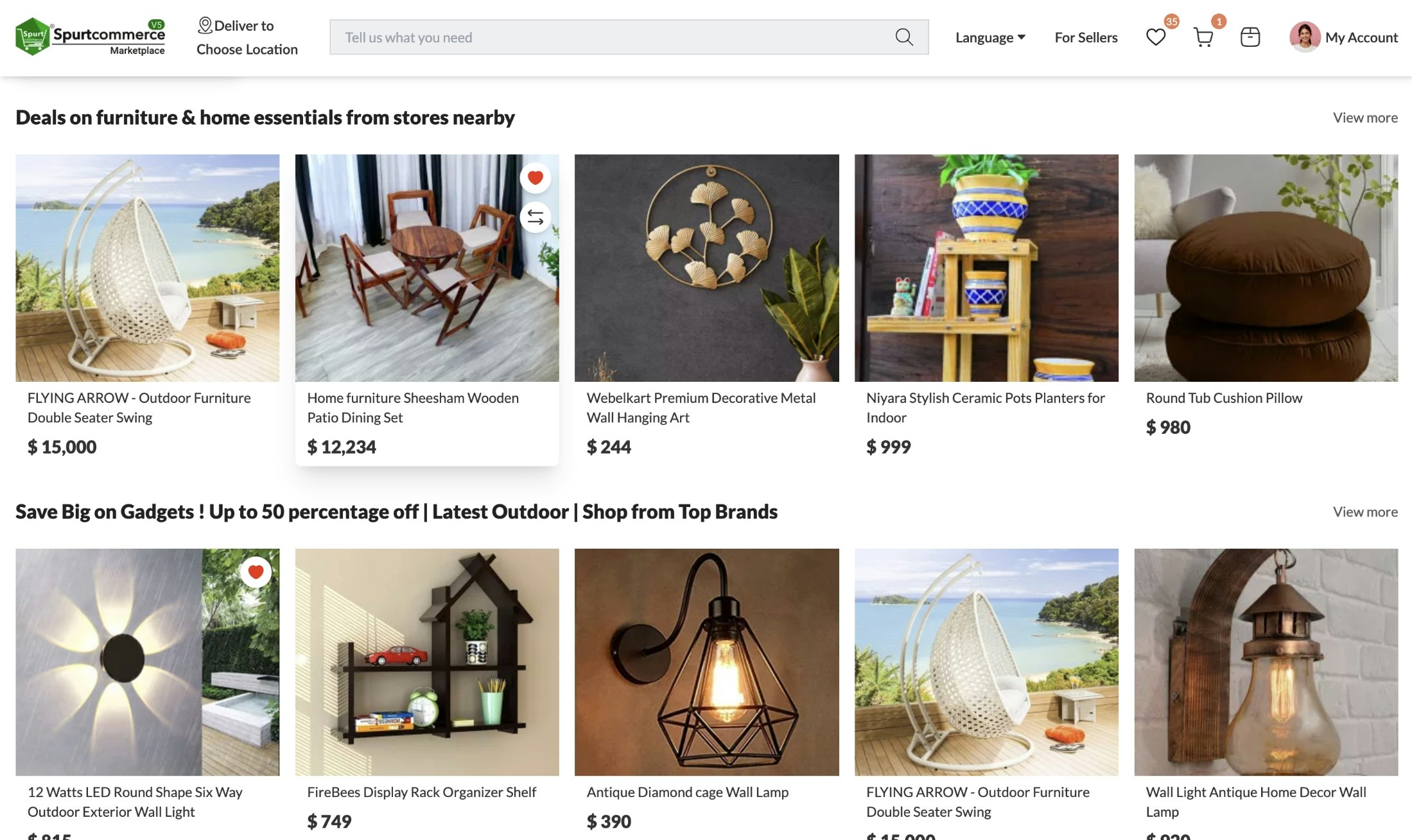 SpurtCommerce V5 - Solución de mercado de comercio electrónico NodeJS de código abierto media 1