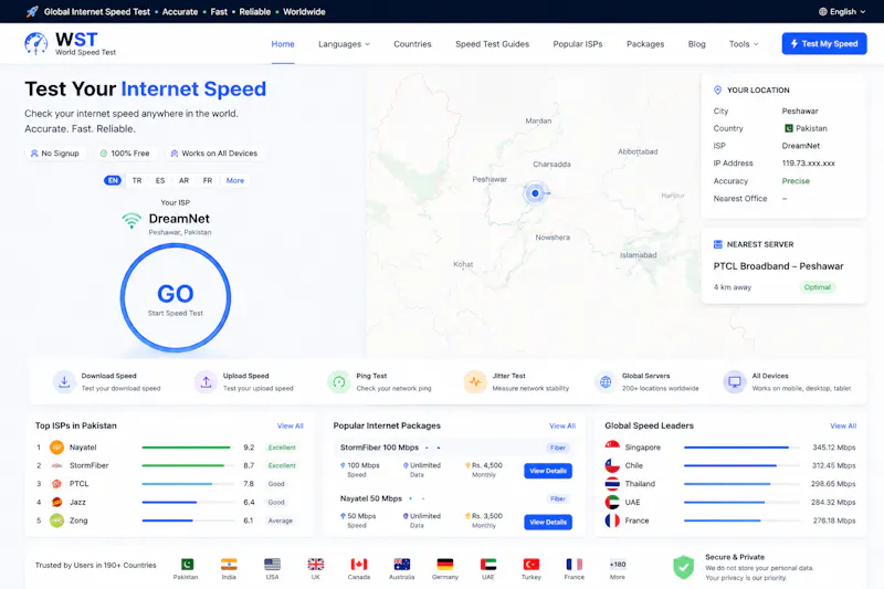 network speed test  screenshot 1