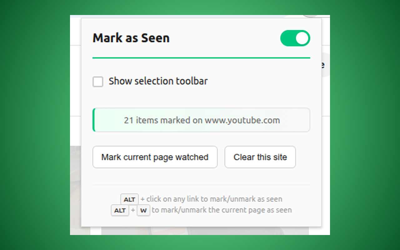 Mark Youtube Videos as Watched gallery image