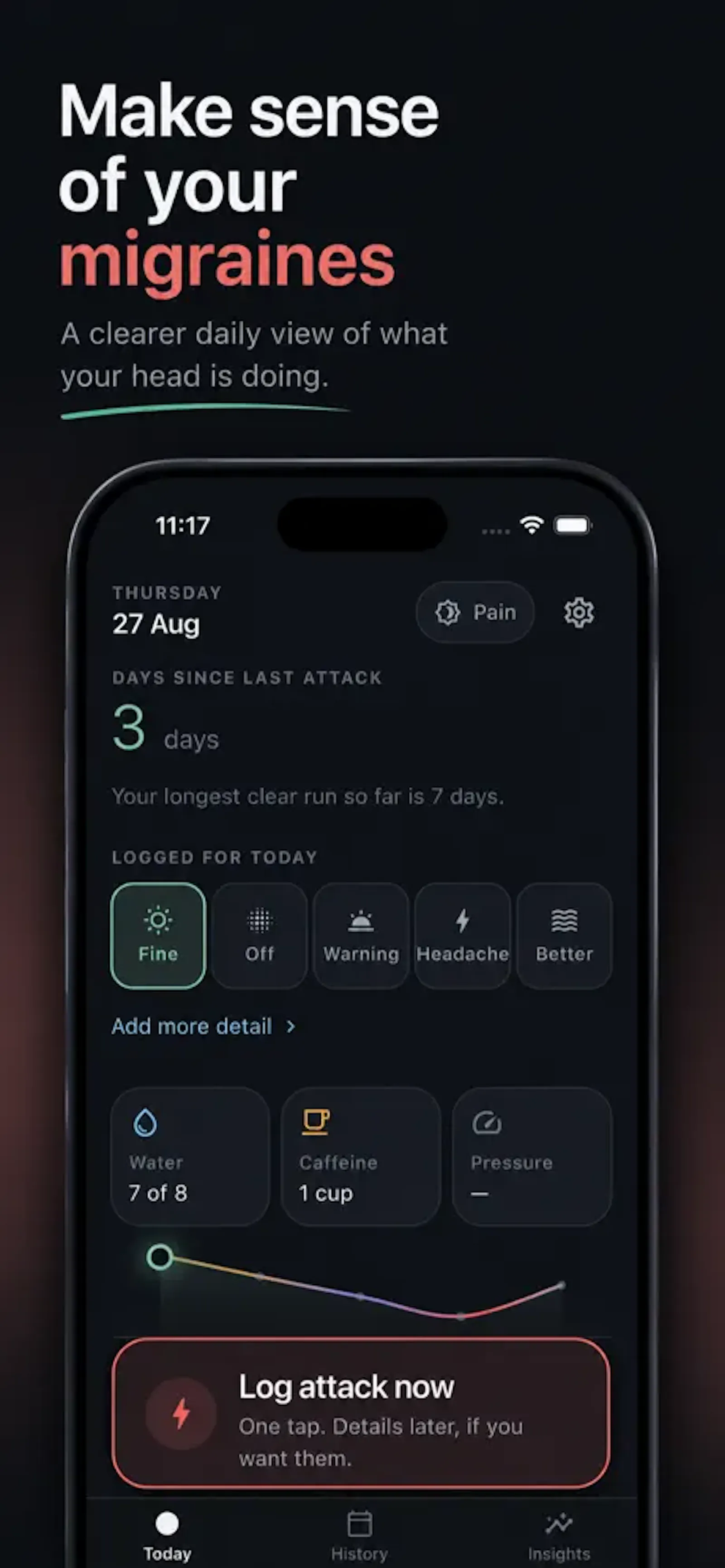 MigrainePhase: Headache Diary screenshot 3