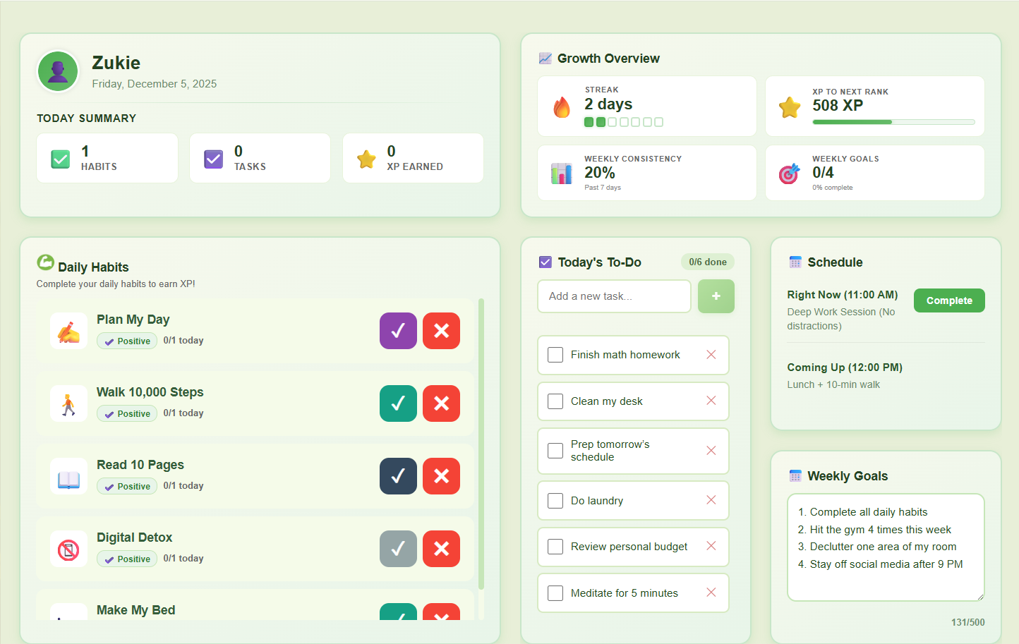 Habit Jungle - Screenshot 2 showing product features and functionality
