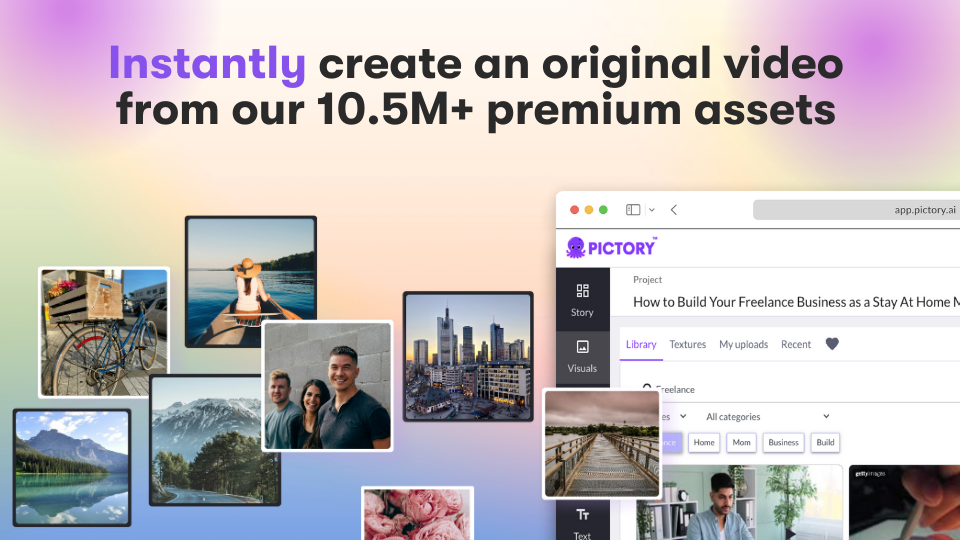 Pictory — screenshot 2 showing tool features and UI