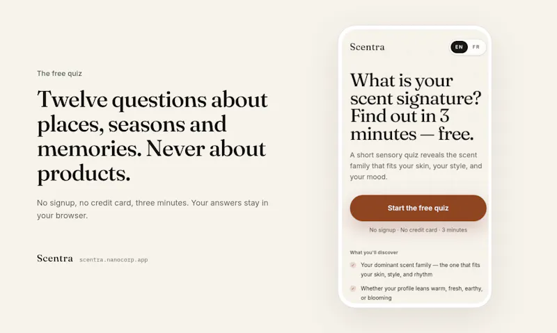 Scentra — Discover your scent signature screenshot 3