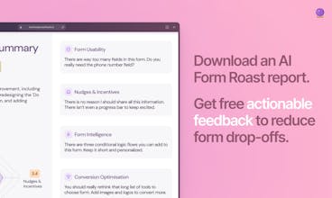 AI Form Roast von WorkHack - Verbessern Sie die Benutzererfahrung und steigern Sie die Konversionsraten mit diesem cleveren Werkzeug.