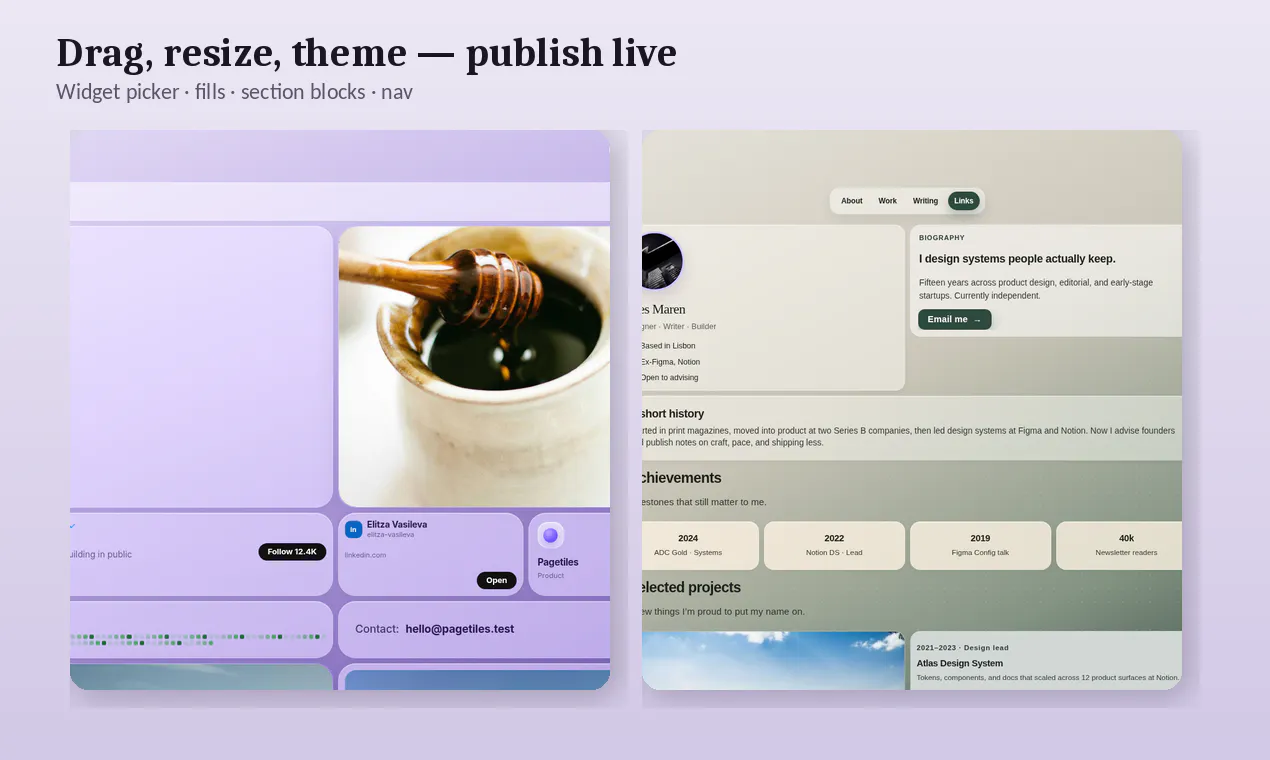 Pagetiles · Pagetiles gallery image