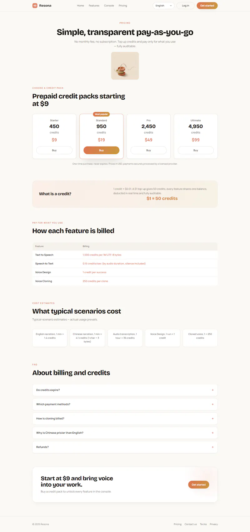 Clone voice,pay only for what you use screenshot 5