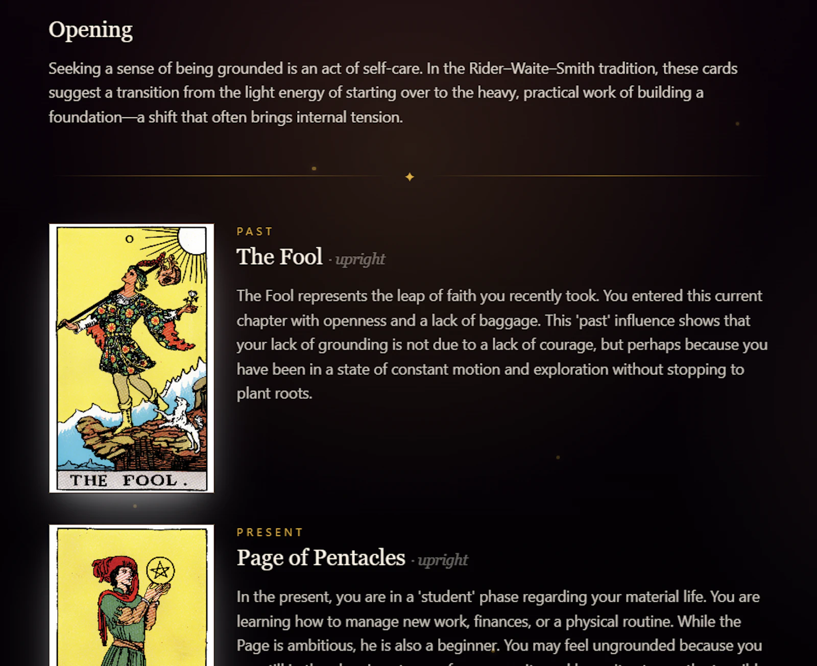 Mary Tarot screenshot 7