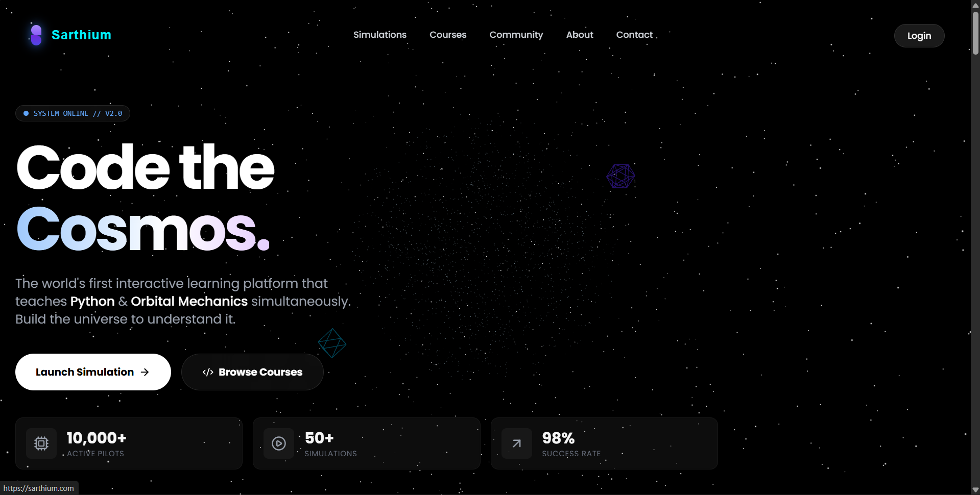 Sarthium - Main product screenshot demonstrating key features and user interface