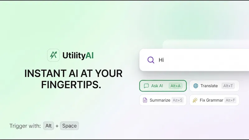 UtilityAI screenshot 1 (video preview)