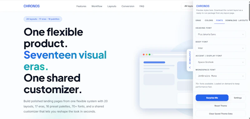 Chronos - Multi-Era HTML Template System screenshot 5