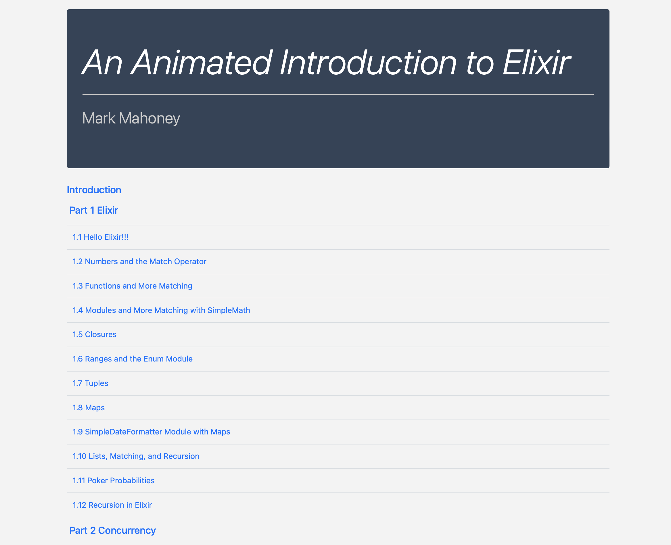 Eine animierte Einführung in Elixir media 1