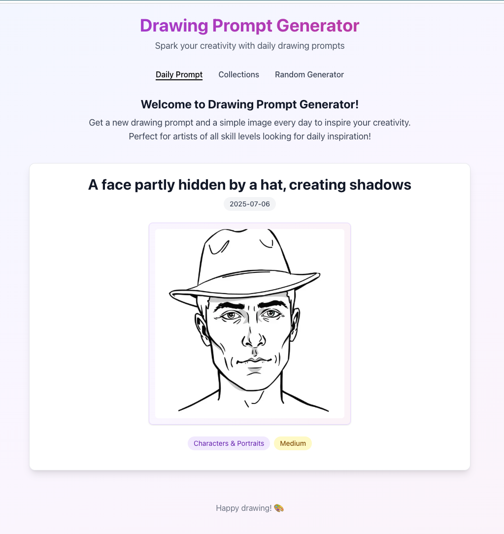 Generador de inmediato de dibujo - Inspiración creativa diaria media 1