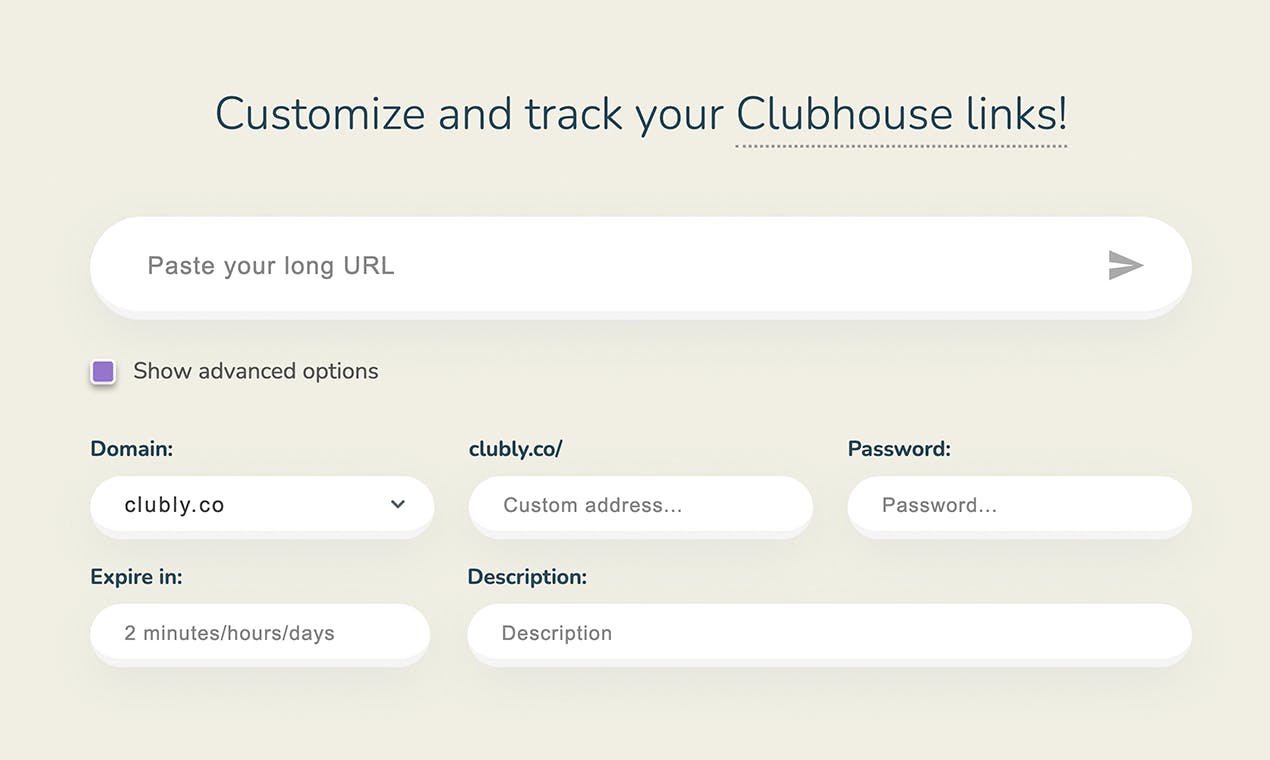 Clubly.co - Customize and track your Clubhouse shortened links ...