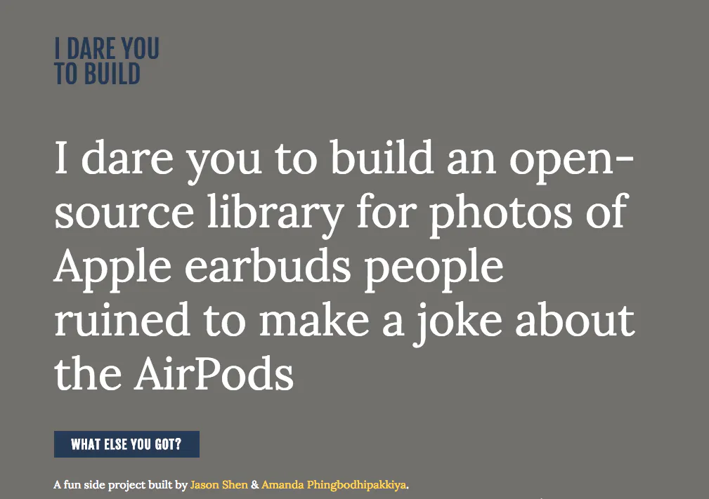I Dare You To Build Image