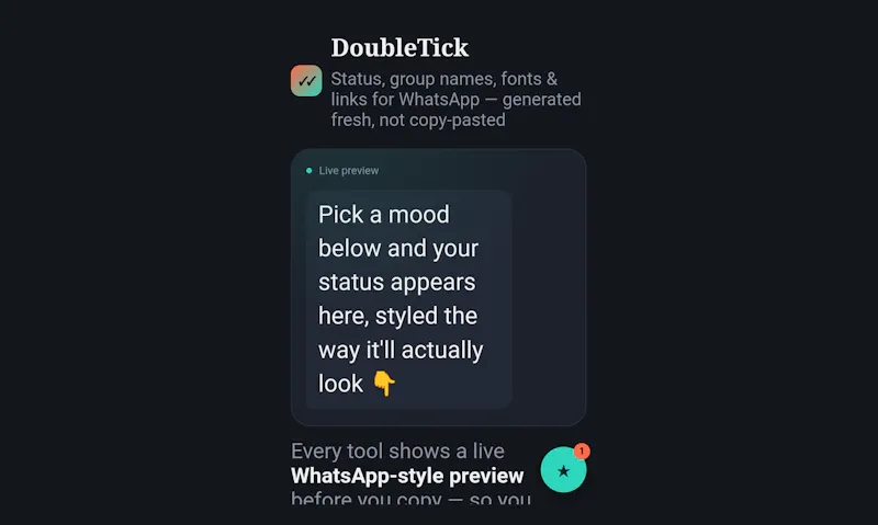 DoubleTick, Status,names,🖇️ forWhatsapp screenshot 7