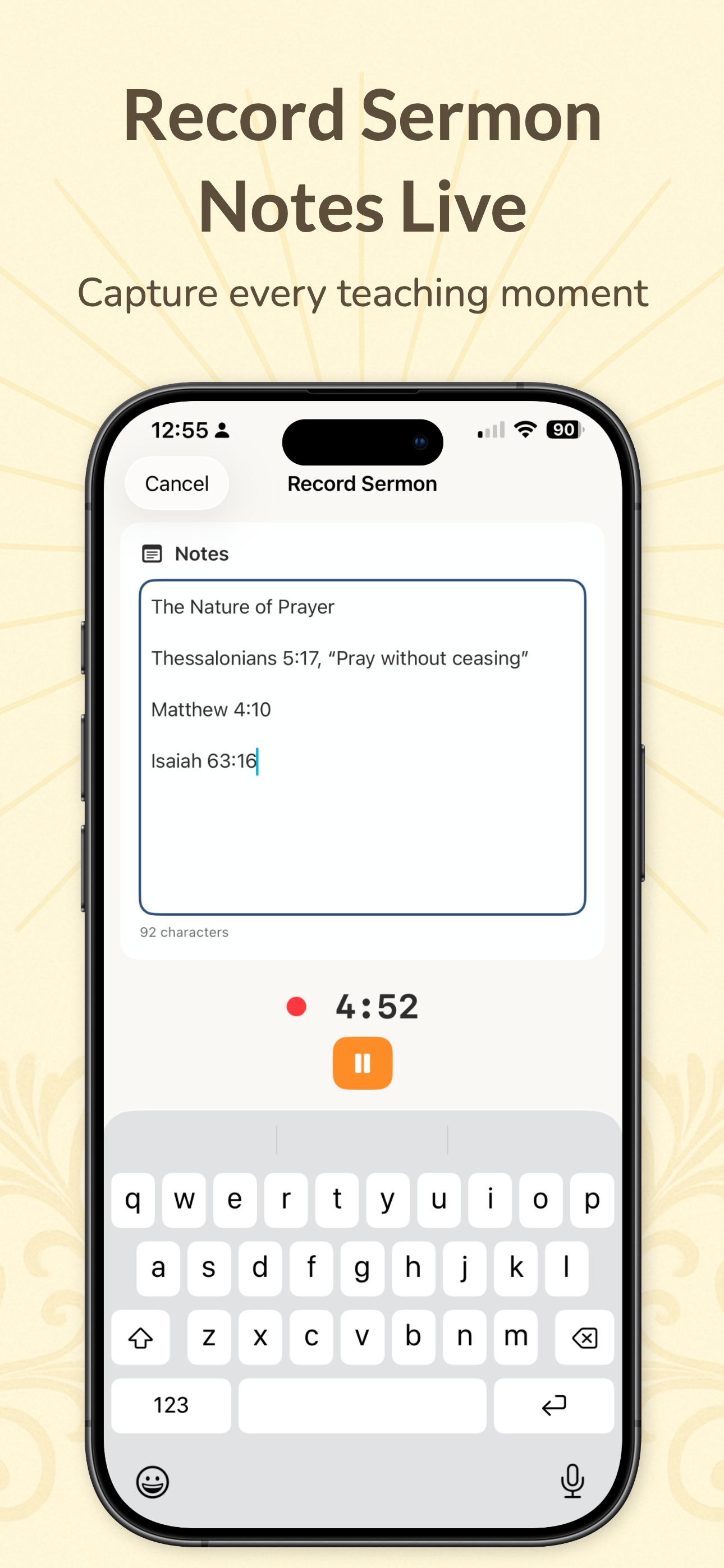 Bible Note Journal - Screenshot 3 showing product features and functionality