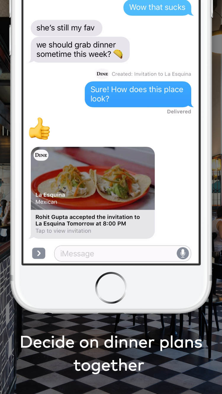 DINE by Tasting Table for iMessage gallery image