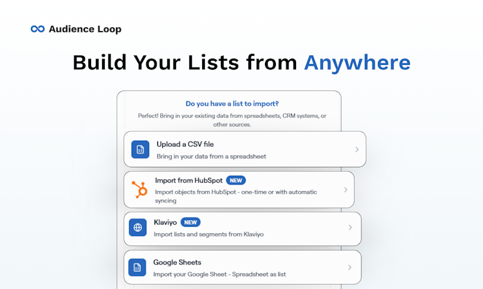 Audience Loop产品图