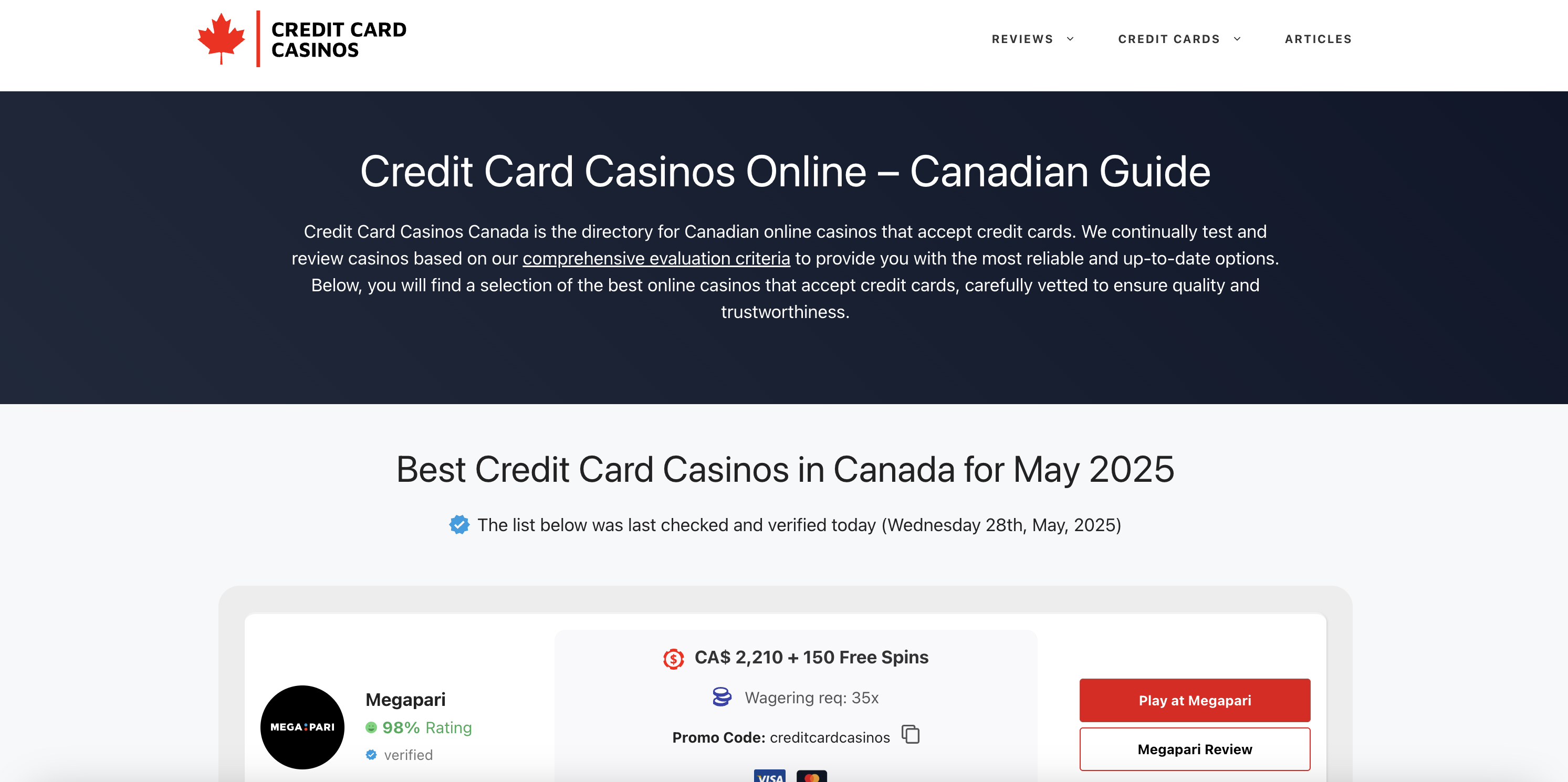 Credit Card Casinos Canada gallery image