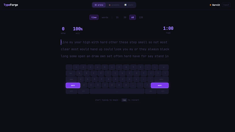 TypeForge screenshot 2