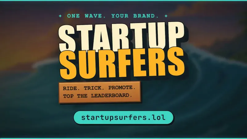 StartupSurfers - Surf Game for Founders screenshot 1 (video preview)