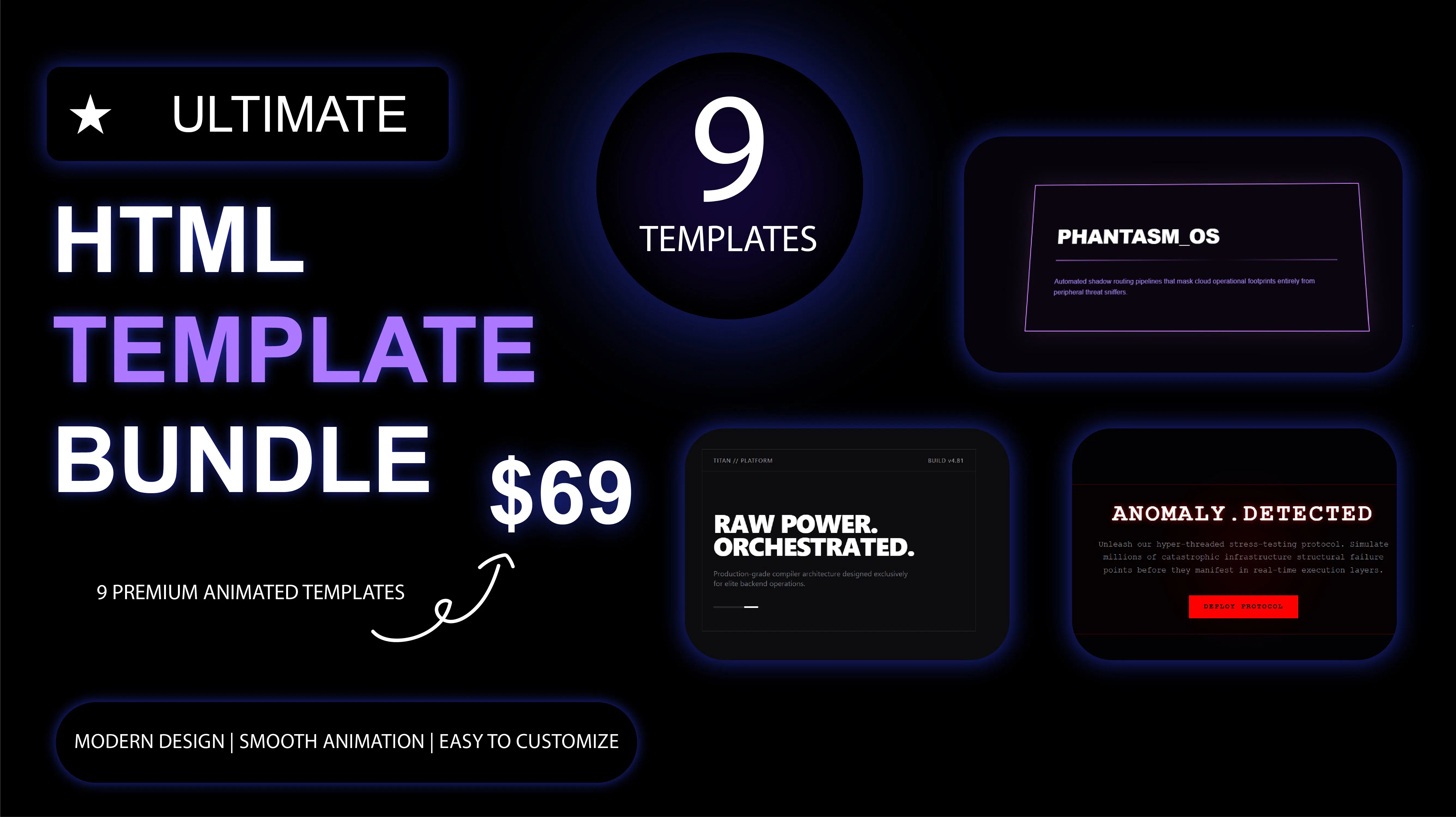 Ultimate Animated HTML Template Bundle gallery image