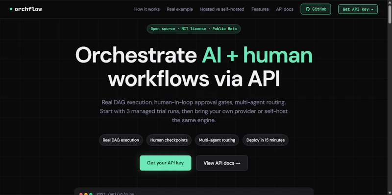 Orchflow screenshot 1