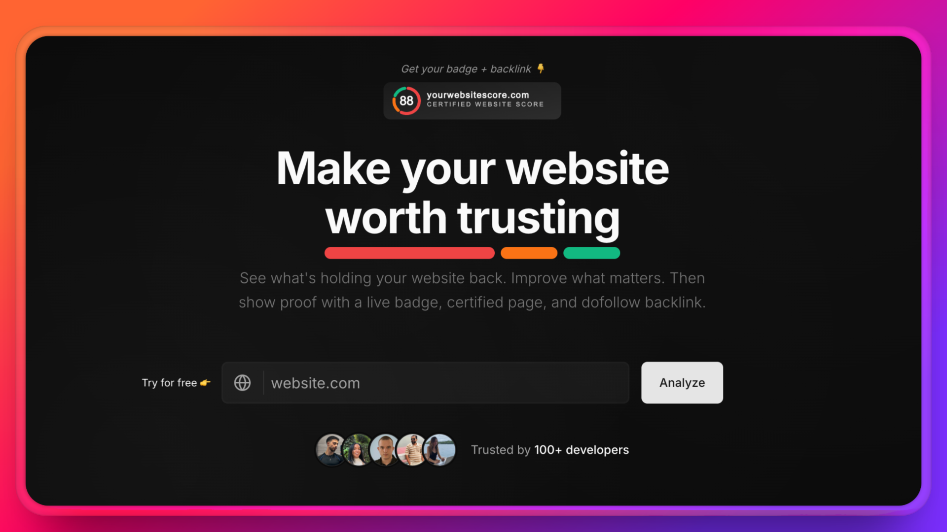 YourWebsiteScore gallery image