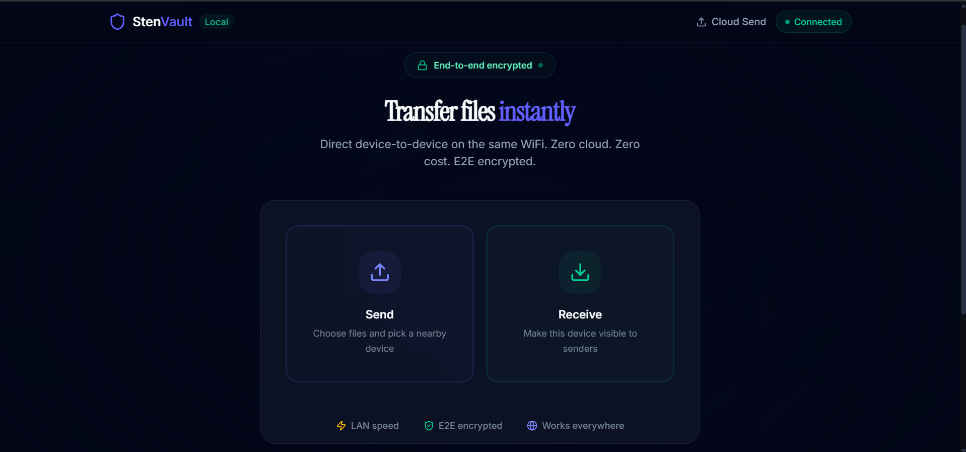 StenVault — Encrypted Cloud Storage gallery image