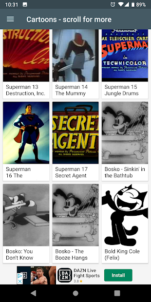 Classic Cartoons Android App gallery image