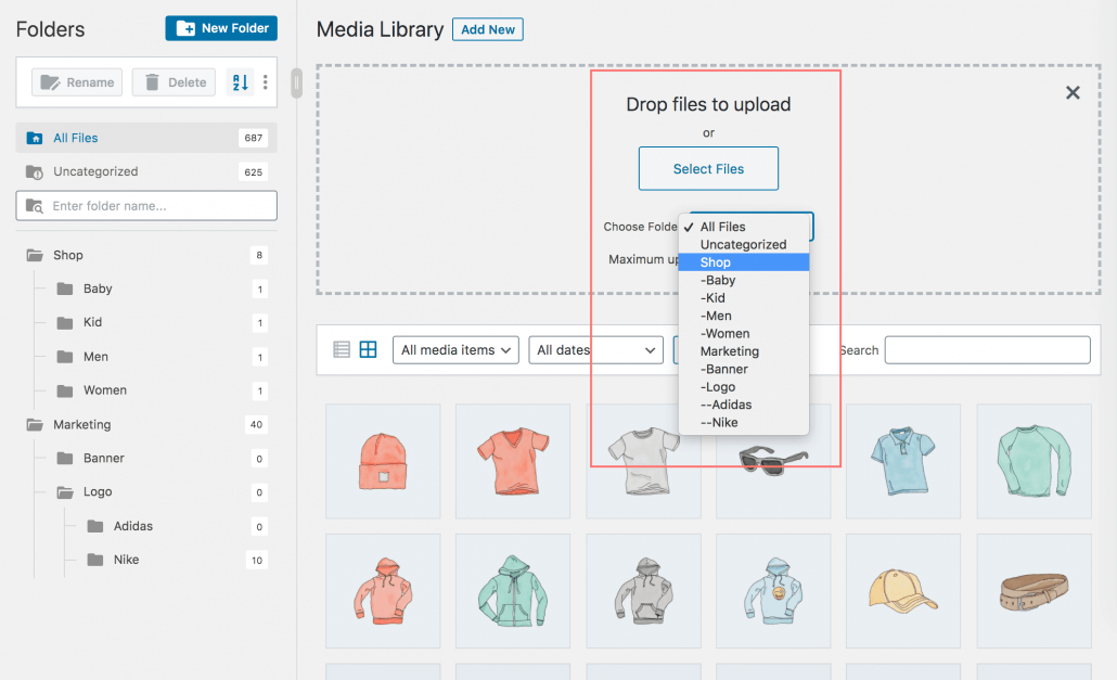 FileBird-WordPress Media Library Folders gallery image