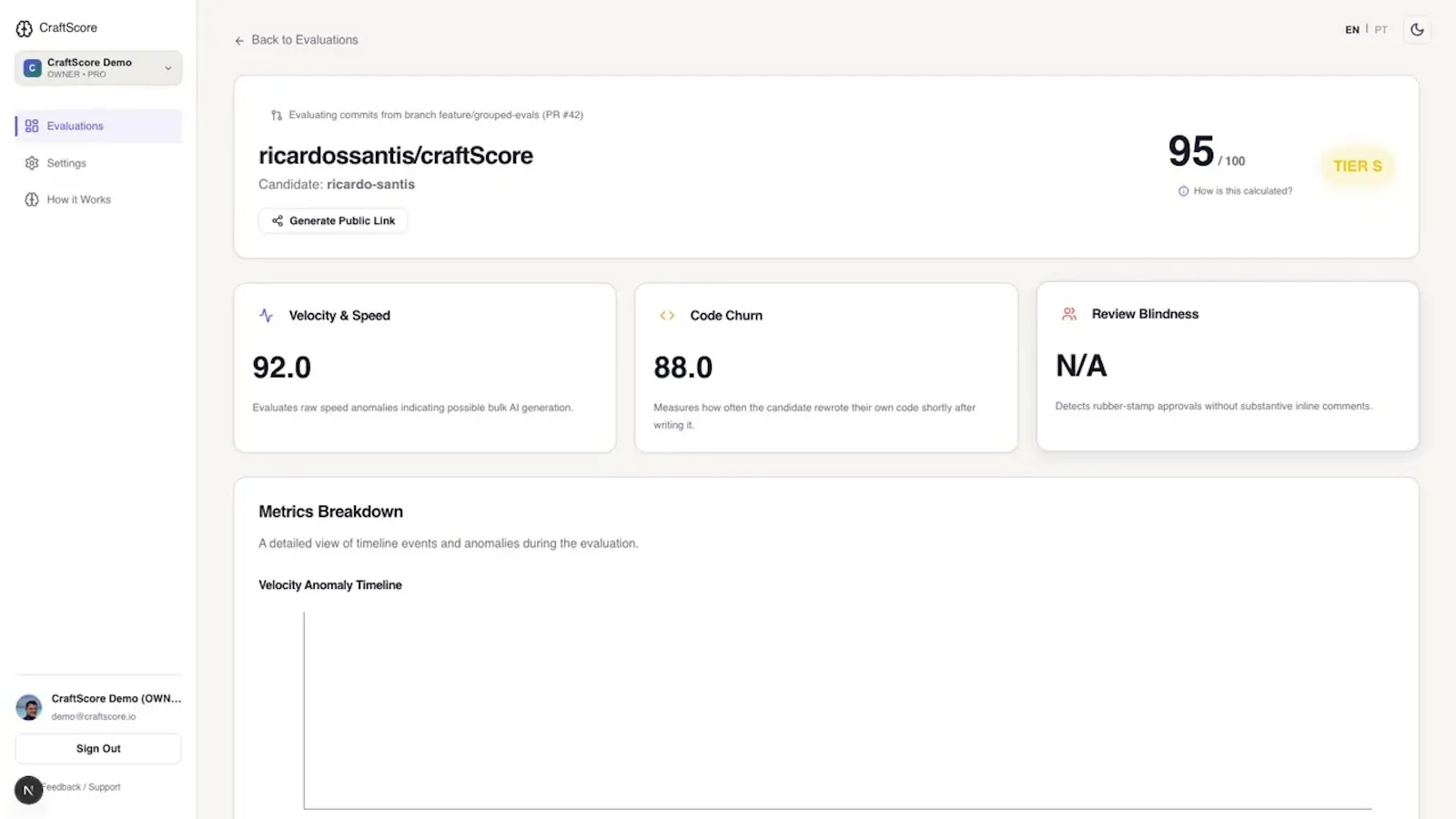 CraftScore screenshot 1 (video preview)