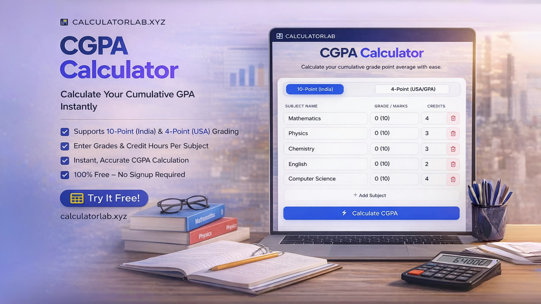 Grade to CGPA Calculator 대표 미리보기