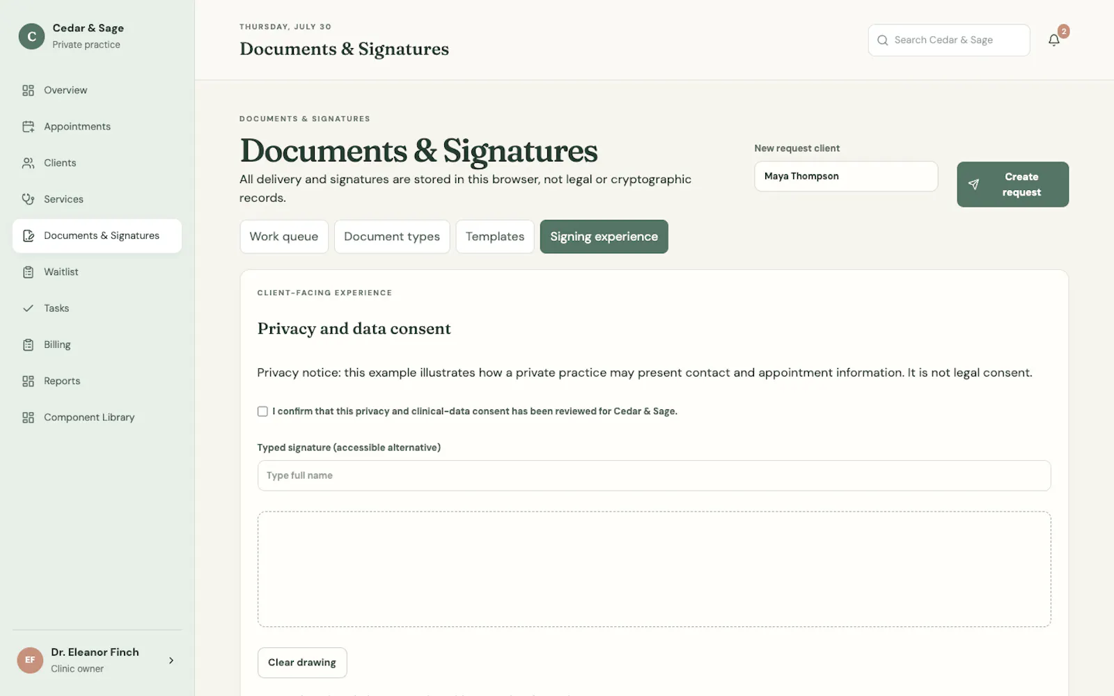 Cedar Clinic Web Template screenshot 3