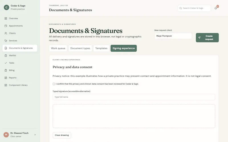 Cedar Clinic Web Template screenshot 3