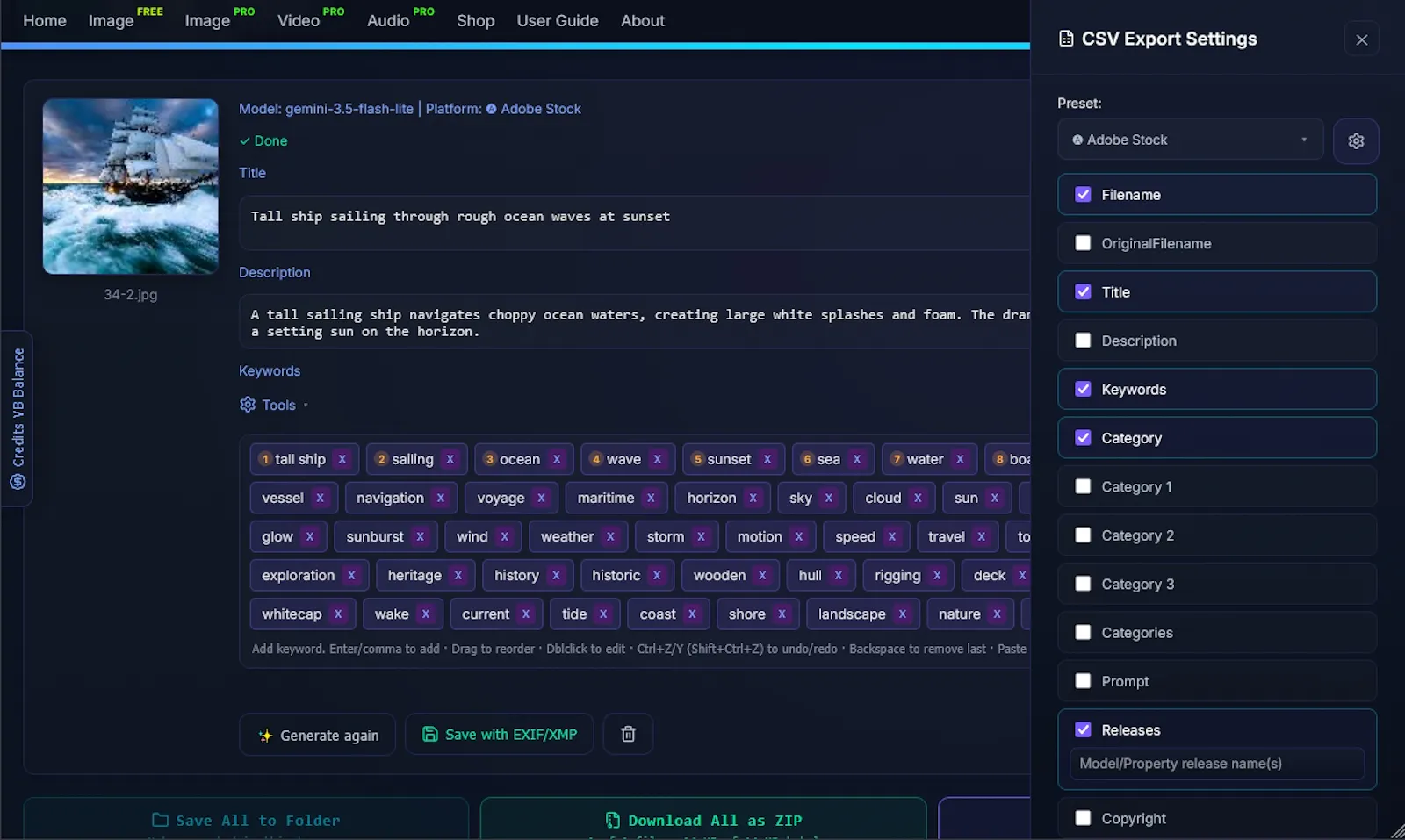 VisBreeze — AI Metadata Generator screenshot 6