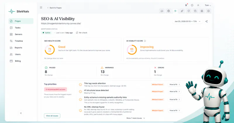 SiteVitals screenshot 3