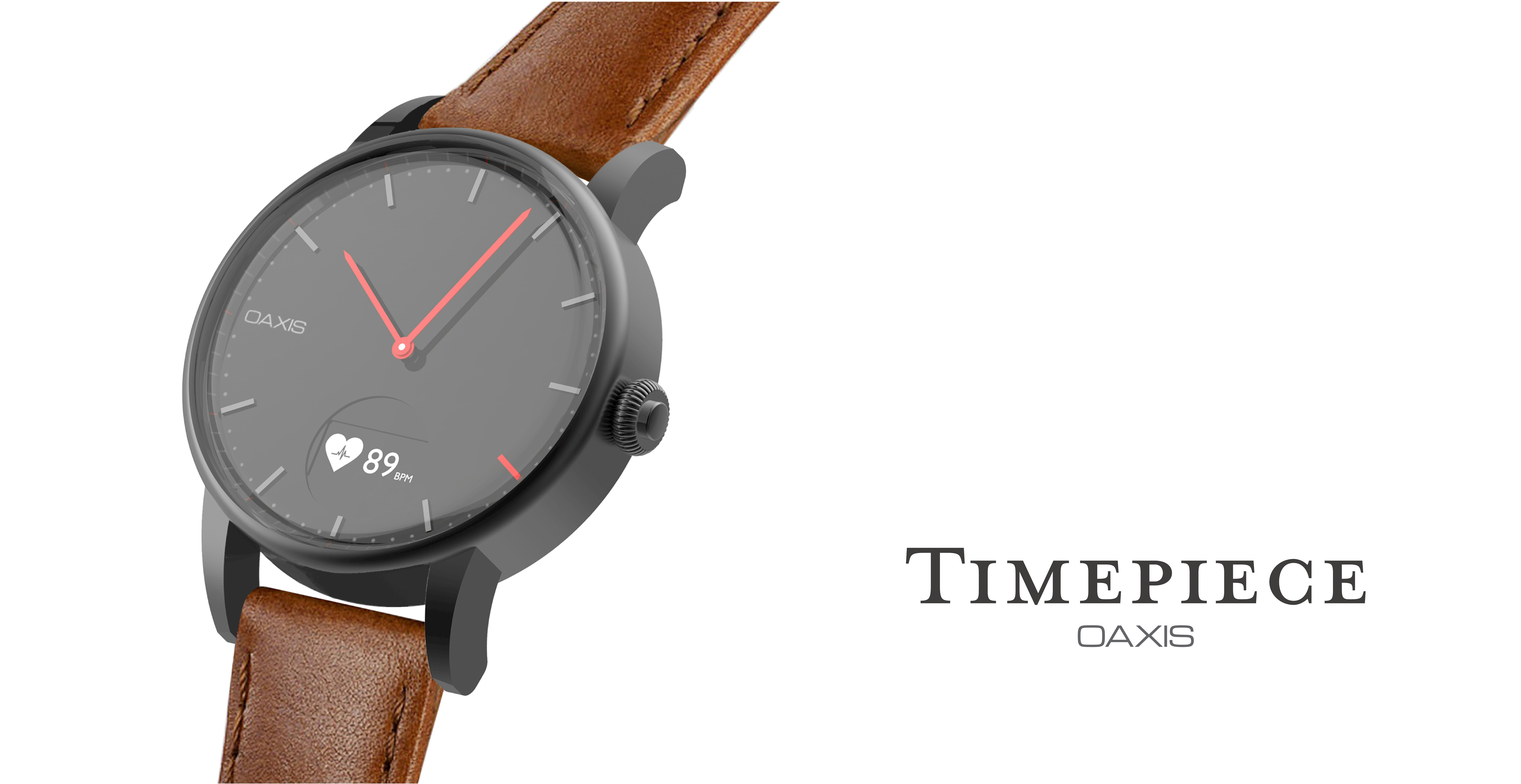 Oaxis Timepiece analog smartwatch gallery image