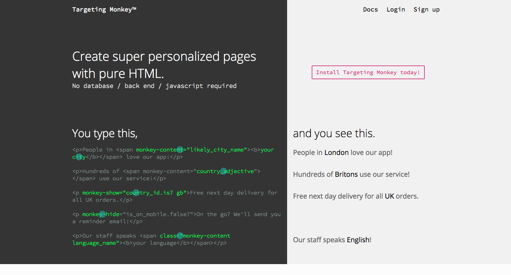 Targeting Monkey Image