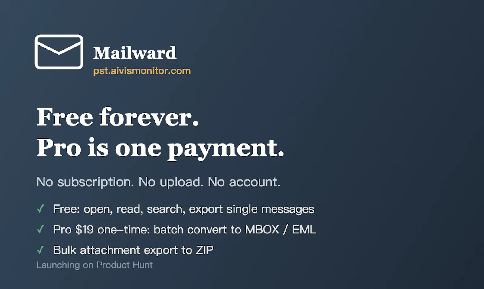 Mailward screenshot 2