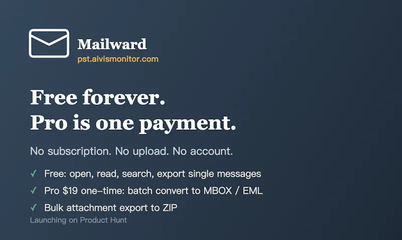 Mailward screenshot 2