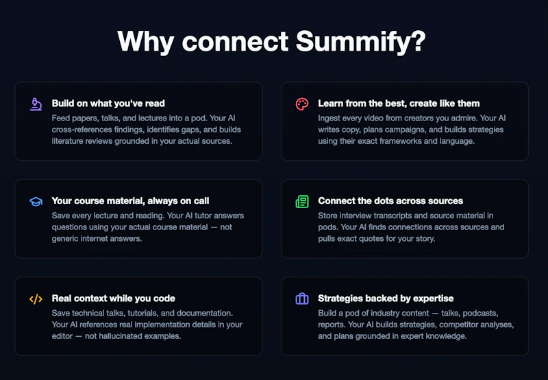 Summify MCP screenshot 3