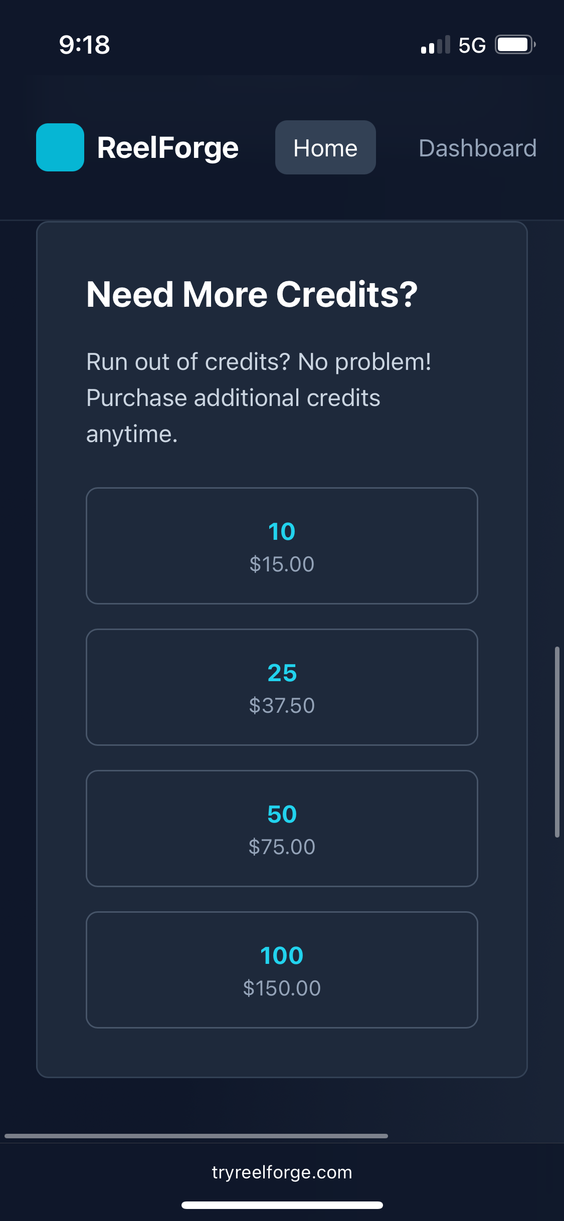 ReelForge gallery image