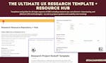 UX Research Templates + Repository Hub image